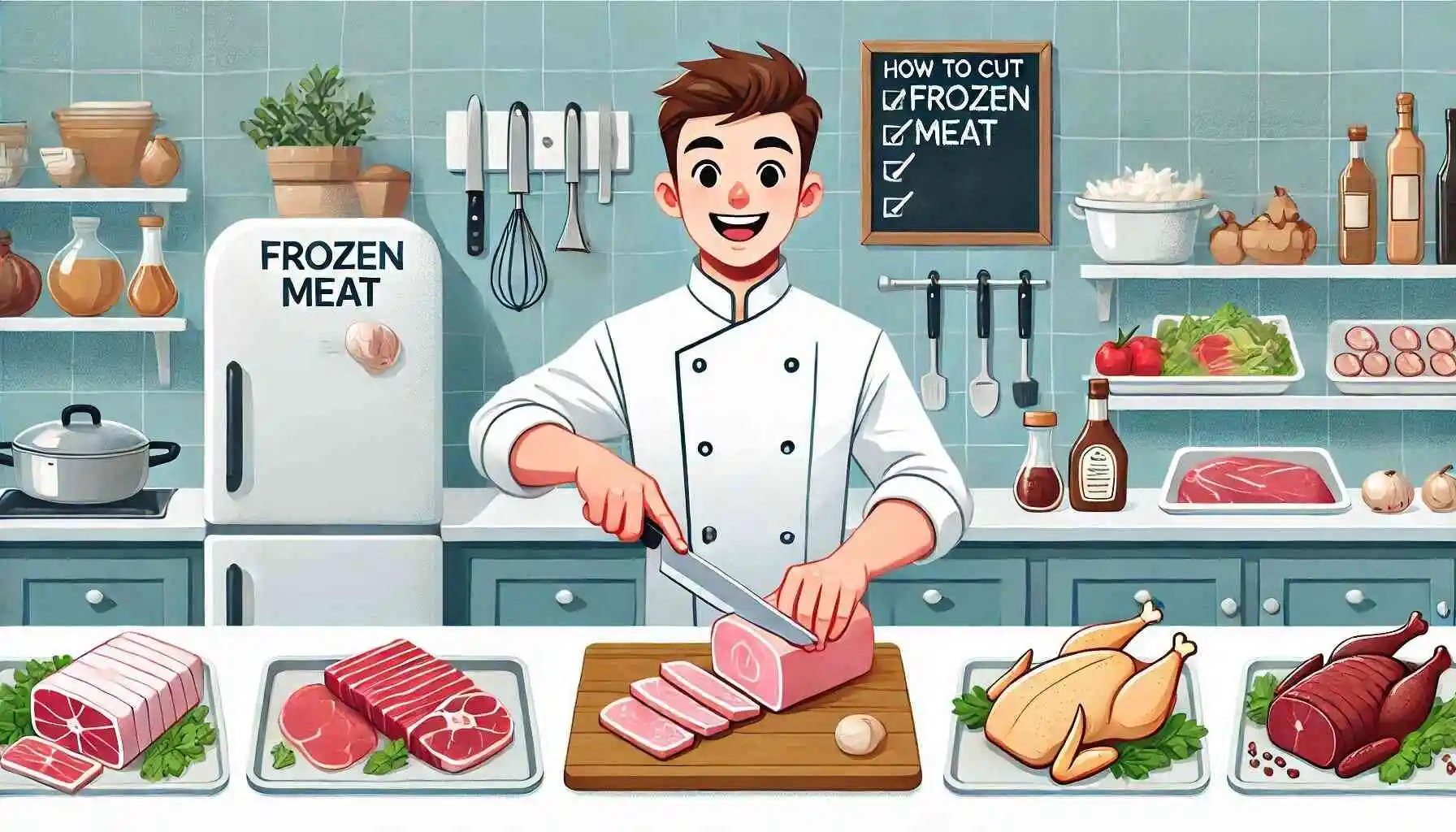 How to Cut Frozen Meat?